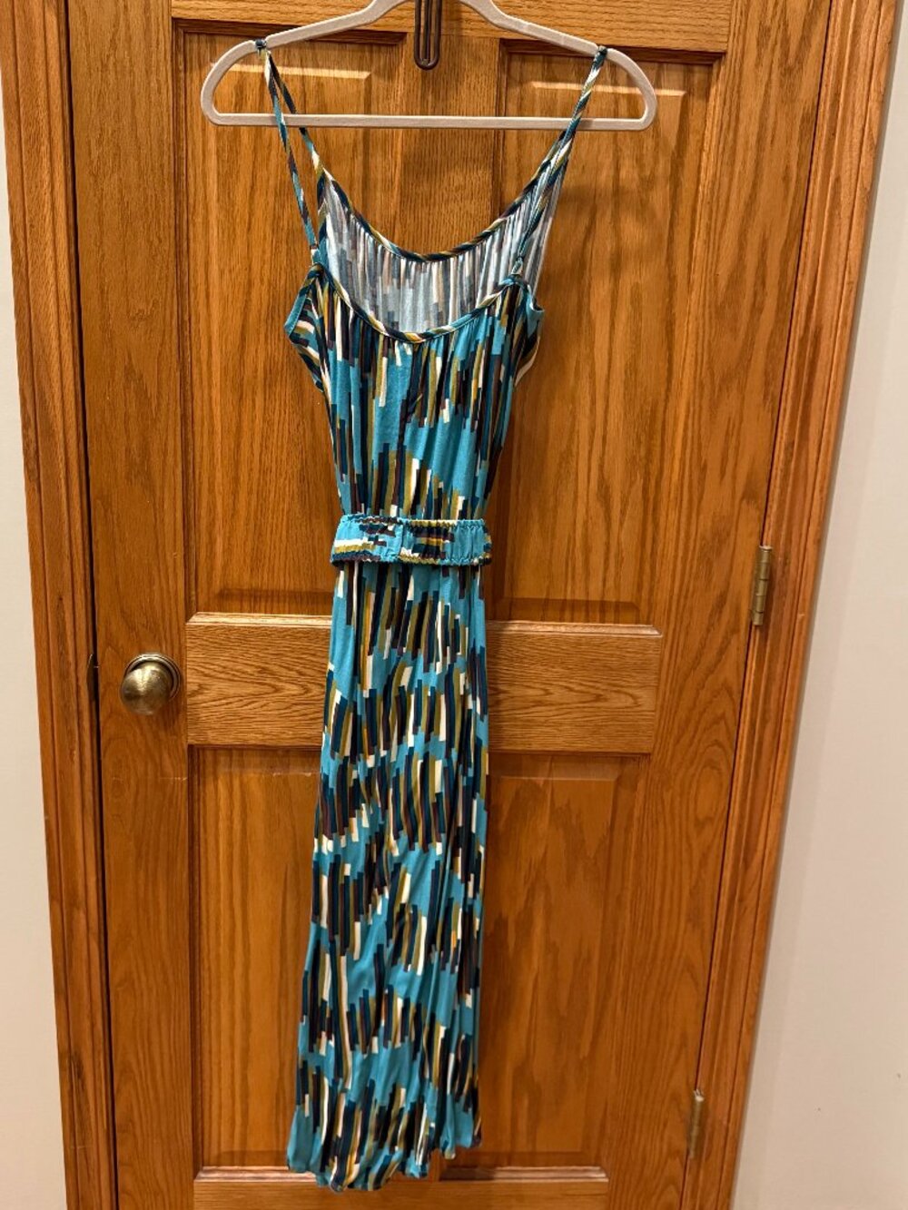 Corey Lynn Calter Carreaux Midi Dress Style No. 4130024090055 Color: BLUE MOTIF - Picture 6 of 8